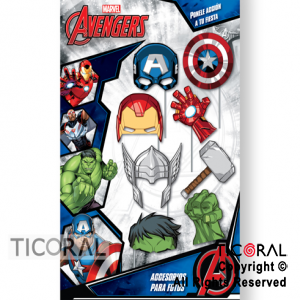 PHOTO PROPS AVENGERS X 8